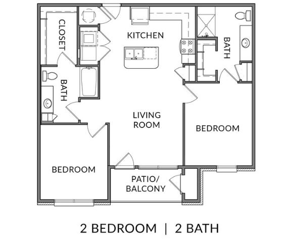 floor plan 2-B Type B-60%