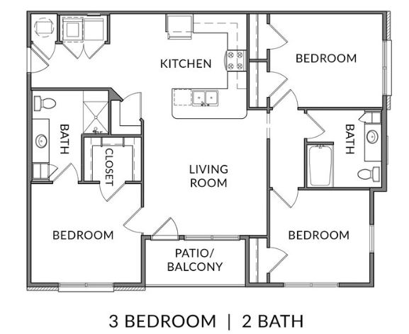 floor plan 3-A Type B-60%-High ARD